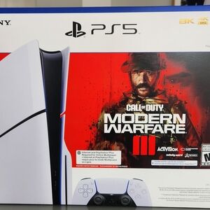 Sony PS5 Console with Call of Duty Bundle - White